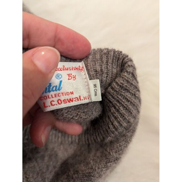 Vintage Continental Men's Shetland Wool Sweater Vest Gray‎ - Picture 8 of 11